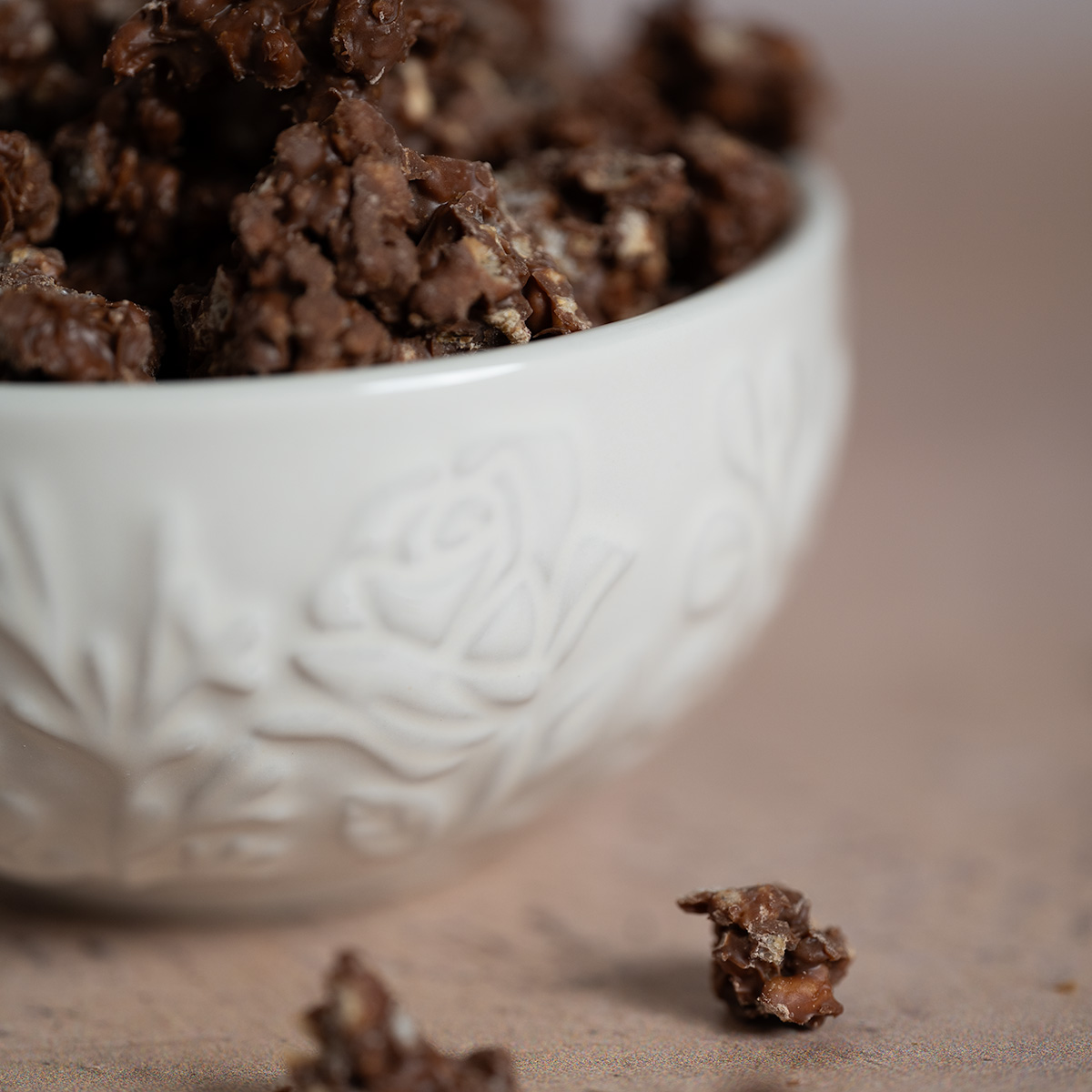 A close-up of the texture of Buncha Crunch.