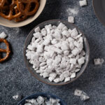 Muddy Buddies served with other snacks.